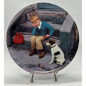 VINTAGE 1984 Bing & Grondahl Home is Best by Kurt Ard - 8.25" Plate w Box & COA